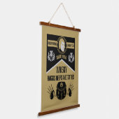 Scottish Burns Night Supper Wandteppich Mit Holzrahmen (Gewinkelt)