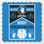 Scottish Burns Night Untersetzer (Vorderseite)