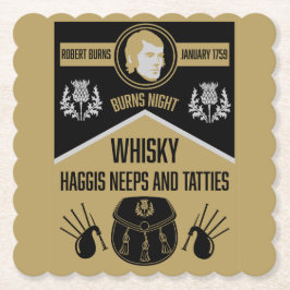 Scottish Burns Night Untersetzer