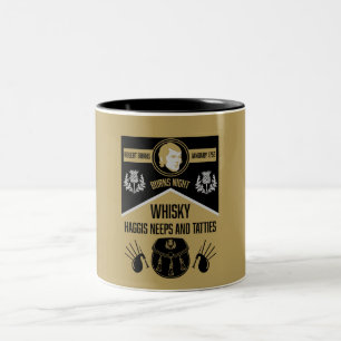 Scottish Burns Night Zweifarbige Tasse