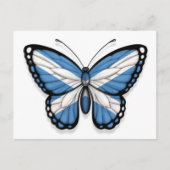Scottish Butterfly Flag Postkarte (Vorderseite)
