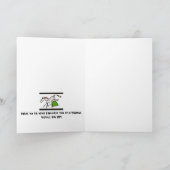 Scottish Caber Tosser, Funny card. Karte (Innenseite)