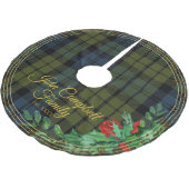 Scottish Campbell Clan Gold Xmas Treppenhaus Polyester Weihnachtsbaumdecke (Schrägansicht)