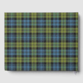 Scottish Campbell Family Tartan Kariert Wedding Gästebuch (Rückseite)