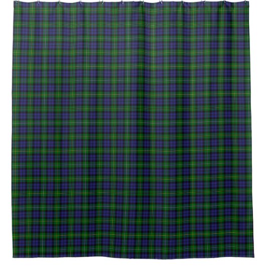 Scottish Campbell Family Tartan Pattern Duschvorhang (Vorderseite)