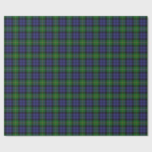 Scottish Campbell Family Tartan Pattern Geschenkpapier (Flach)