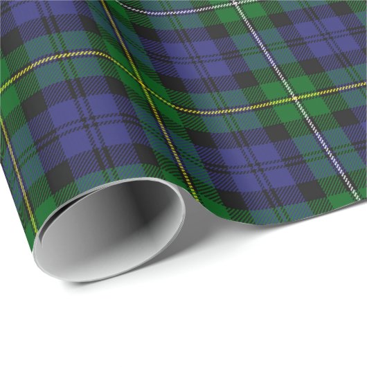 Scottish Campbell Family Tartan Pattern Geschenkpapier (Rolleneckpunkt)