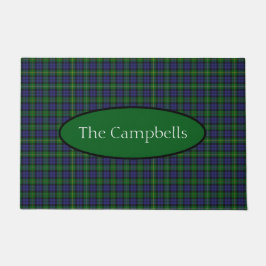 Scottish Campbell Family Tartan Personalisiert Fußmatte