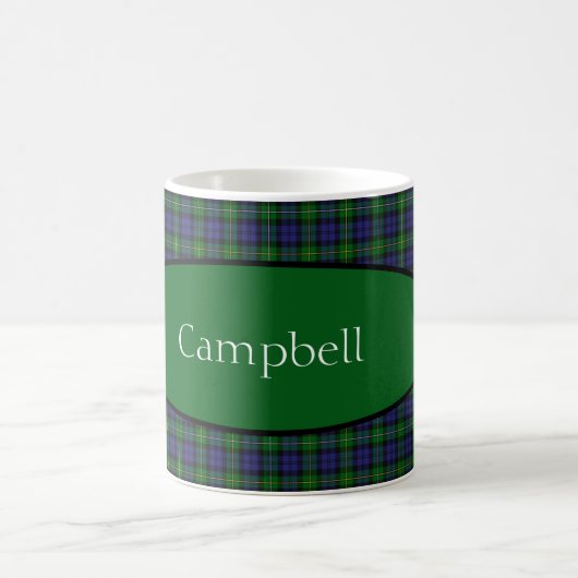 Scottish Campbell Family Tartan Personalisiert Kaffeetasse (Mittel)