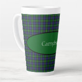 Scottish Campbell Family Tartan Personalisiert Milchtasse (Linke Ecke)