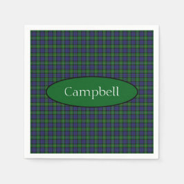 Scottish Campbell Family Tartan Personalisiert Serviette