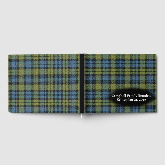 Scottish Campbell Tartan Kariert Family Wiedersehe Gästebuch (Voll)