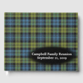 Scottish Campbell Tartan Kariert Family Wiedersehe Gästebuch (Vorderseite)