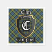 Scottish Campbell Tartan Napkin Serviette (Vorderseite)