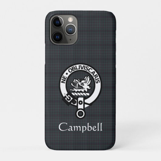 Scottish Campbell Wappen Abzeichen & Tartan Case-Mate iPhone Hülle (Rückseite)