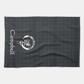 Scottish Campbell Wappen Abzeichen & Tartan Geschirrtuch (Horizontal)