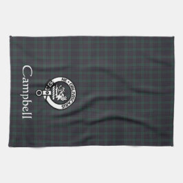 Scottish Campbell Wappen Abzeichen & Tartan Geschirrtuch