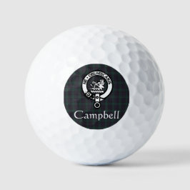 Scottish Campbell Wappen Abzeichen & Tartan Golfball
