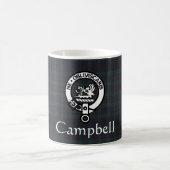 Scottish Campbell Wappen Abzeichen & Tartan Kaffeetasse (Mittel)