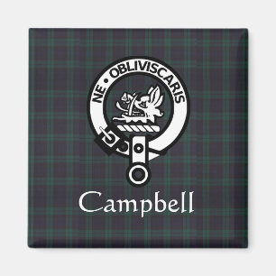 Scottish Campbell Wappen Abzeichen & Tartan Magnet