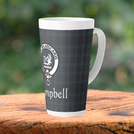 Scottish Campbell Wappen Abzeichen & Tartan Milchtasse
