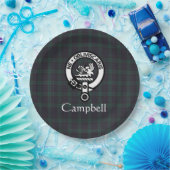 Scottish Campbell Wappen Abzeichen & Tartan Pappteller (Party)