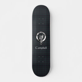 Scottish Campbell Wappen Abzeichen & Tartan Skateboard