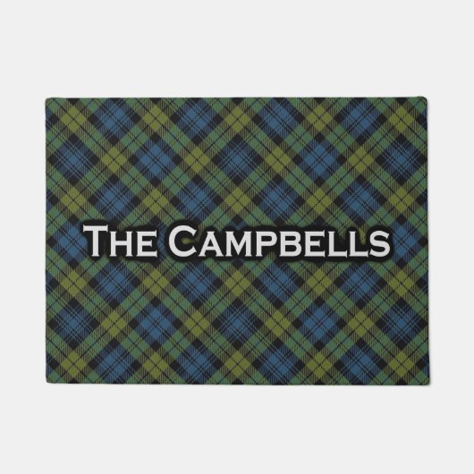 Scottish-Campbelltartan-Fußmatte Fußmatte (Vorderseite)
