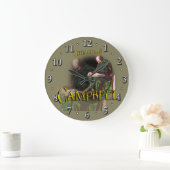 Scottish-CampbellTartan Große Wanduhr (Zuhause)