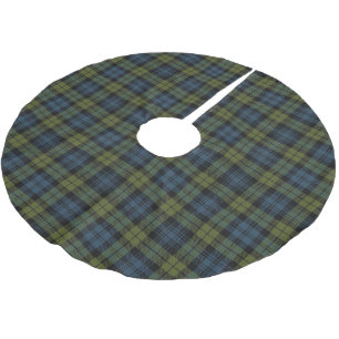Scottish-CampbellTartan kariert Polyester Weihnachtsbaumdecke