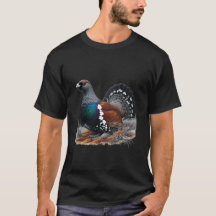 Scottish Capercaillie on on Heather Pen and Ink