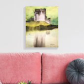 SCOTTISH CASTLES, WASSERCOLOR CANVAS DRUCKEN LEINWANDDRUCK (Insitu (Wohnzimmer))