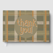 Scottish Celtic Tartan Pattern Wedding Gästebuch (Vorderseite)