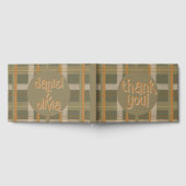 Scottish Celtic Tartan Pattern Wedding Gästebuch (Voll)