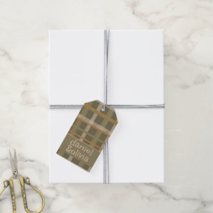 Scottish Celtic Tartan Pattern Wedding Geschenkanhänger