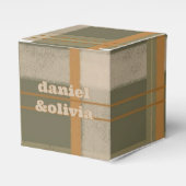 Scottish Celtic Tartan Pattern Wedding Geschenkschachtel (Vorderseite)