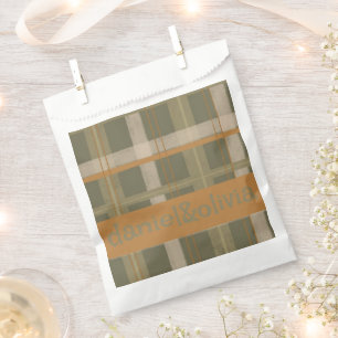 Scottish Celtic Tartan Pattern Wedding Geschenktütchen