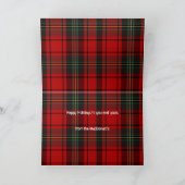 Scottish Christmas Card, Westie, Schottland Karte (Innenseite)