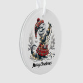 Scottish Christmas Otter Christmas Ornament (Vorderseite)
