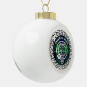 Scottish Clan Abercrombie Tartan und Wappen Keramik Kugel-Ornament (Links)