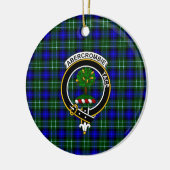 Scottish Clan Abercrombie Tartan und Wappen Keramik Ornament (Links)