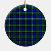 Scottish Clan Abercrombie Tartan und Wappen Keramik Ornament (Hinten)