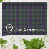 Scottish Clan Abercrombie Wappen & Tartan Geschirrtuch (Gefaltet)