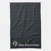 Scottish Clan Abercrombie Wappen & Tartan Geschirrtuch (Vertikal)