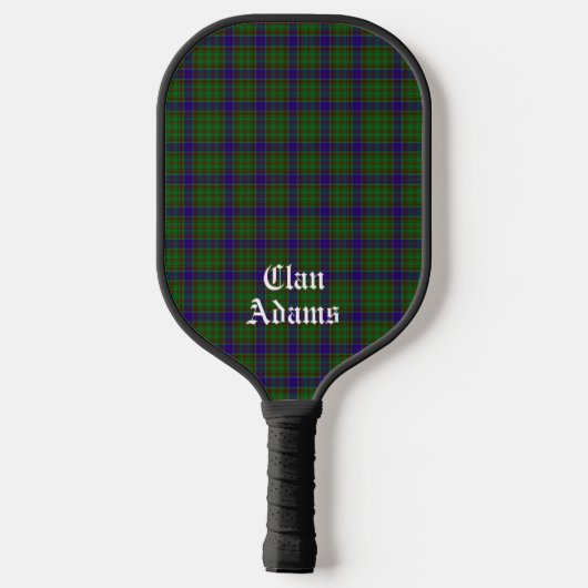 Scottish Clan Adams Tartan Custom Pickleball Schläger (Rückseite)