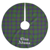Scottish Clan Adams Tartan Custom Polyester Weihnachtsbaumdecke (Vorderseite)