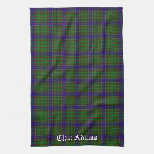 Scottish Clan Adams Tartan Geschirrtuch (Vertikal)