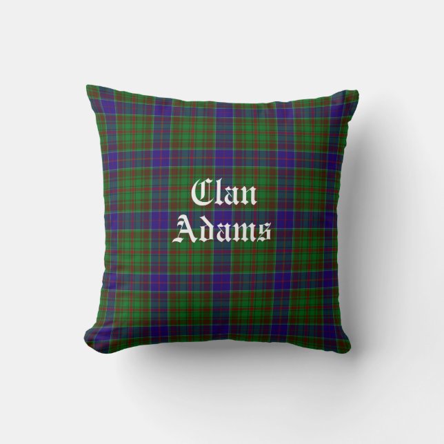 Scottish Clan Adams Tartan Kissen (Vorderseite)