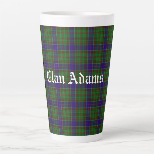Scottish Clan Adams Tartan Milchtasse (Vorderseite)