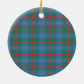 Scottish Clan Agnew Ancient Tartan und Wappen Keramik Ornament (Hinten)